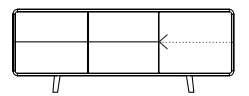 200×47×75 with 1 door + 4 drawers